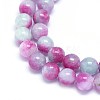 Natural Dyed Jade Beads Strands G-F601-A30-3