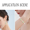 100Pcs Gradient Color Transparent Acrylic Beads OACR-FP0001-35-2
