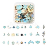 27Pcs 27 Style Light Gold Alloy Enamel Pendants ENAM-YW0001-77-2