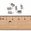 Tarnish Resistant 304 Stainless Steel Folding Crimp Ends X-STAS-R065-36-3