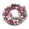 Dyed Natural White Jade Beads Strands G-T138-8mm-210-24-2