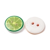 2-Hole Printed Opaque Resin Buttons RE-CBA4372-16-2