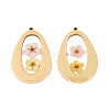 304 Stainless Steel Epoxy Resin Pendants STAS-T072-20-2