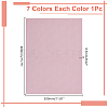 7Pcs 7 Colors Cotton Rectangle Cross-Stitch Fabric AJEW-AR0004-81-2