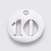 Non-Tarnish 304 Stainless Steel Pendants X-STAS-F233-10-P-1