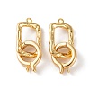 Brass Fold Over Clasps LS-KK-U016-09G-1