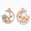 Alloy Enamel Pendants ENAM-S121-062C-1