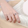 925 Sterling Silver Adjustable Cuff Rings RJEW-BB51066-A-4