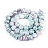 Anti-Tarnish Electroplate Glass Beads Strands GLAA-N010-10mm-18-2