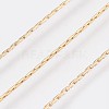 Long-Lasting Plated Brass Coreana Chain Necklaces NJEW-K112-08G-NF-2