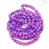 Baking Painted Glass Beads Strands DGLA-Q023-6mm-DB55-3
