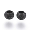 304 Stainless Steel Textured Spacer Beads Ion Plating(IP) X-STAS-P108-04B-1