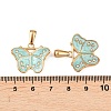 304 Stainless Steel Rhinestone Pendants STAS-P438-08G-3