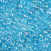 Round Trans. Colors Rainbow Glass Seed Beads X-SEED-A007-2mm-163-2