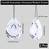 Transparent Glass Pendants GLAA-SP0001-18C-2