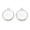 Tibetan Style Alloy Pendants Cabochon Settings PALLOY-N178-12AS-F-1
