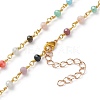 Faceted Glass Beaded Bracelet & Necklace Jewelry Sets SJEW-JS01160-4