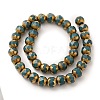 Opaque Solid Color Glass Beads Strands GLAA-G098-02E-2