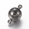 Brass Magnetic Clasps with Loops PALLOY-MC043-3B-2