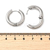 Tarnish Resistant 202 Stainless Steel Huggie Hoop Earrings EJEW-O087-08K-P-2