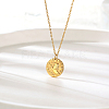 Elegant 304 Stainless Steel Lion Pendant Necklace for Women's Daily Wear OB1738-1-1