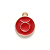 Alloy Enamel Pendants X-ENAM-S124-01B-07C-2