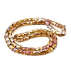 AB Color Plated Transparent Glass Beads Strands EGLA-P051-06A-A13-3