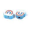 Handmade Polymer Clay Beads CLAY-T012-31C-3