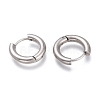 Tarnish Resistant 201 Stainless Steel Huggie Hoop Earrings EJEW-L256-05B-P-2