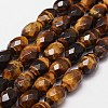 Natural Tiger Eye Beads Strands G-N0179-02-10x15mm-1