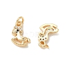 SHEGRACE Brass Micro Pave Cubic Zirconia Pendants XGRQ3D808-457G-2
