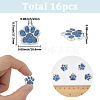 16Pcs Alloy Enamel Charms ENAM-SC0007-01-2