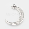 Tibetan Style Alloy Hollow Moon Links LS-TIBEP-5312-P-FF-2