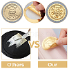 Plastic Self Adhesive Gold Foil Embossed Stickers DIY-WH0211-281-3