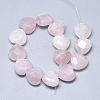 Natural Rose Quartz Beads Strands X-G-S357-E02-07-2
