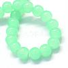 Baking Paint Imitation Jade Glass Round Bead Strands DGLA-Q021-10mm-22-2