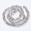 Electroplated Glass Beads Strands EGLA-Q092-8mm-A05-2