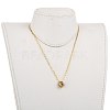 (Jewelry Parties Factory Sale)Love Knot Pendant Necklaces NJEW-JN03007-4