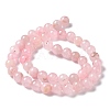 Natural Rose Quartz Dyed Beads Strands X-G-B046-07-6MM-4