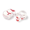 Christmas Decorations Theme Opaque Acrylic Bead with Enamel X-OACR-Z021-01J-2