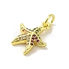 Brass Micro Pave Cubic Zirconia Charms KK-M283-22C-02-2