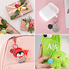 48Pcs 12 Colors Baking Paint Iron Bell Pendants IFIN-NB0001-43-6