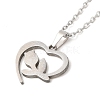 306 Stainless Steel Pendant Necklace for Women NJEW-Q772-01P-05-2