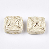 Handmade Woven Beads WOVE-T006-134-2