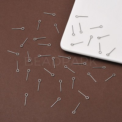Tarnish Resistant 304 Stainless Steel Eye Pin X-STAS-R045-15mm-1