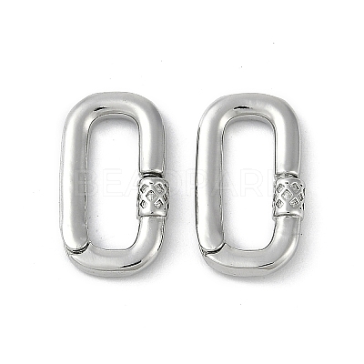 Brass Spring Gate Rings KK-Z078-01P-1
