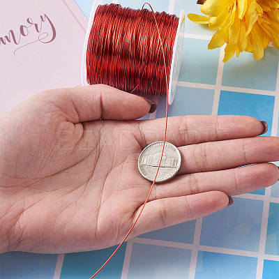 Round Copper Beading Wire for Jewelry Making YS-TAC0004-0.6mm-16-1