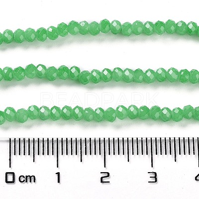 Baking Paint Imitation Jade Glass Bead Strands DGLA-A034-J2MM-A10-1