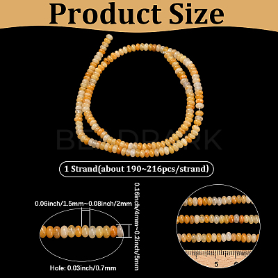 1 Strand Natural Topaz Jade Beads Strands G-PA0002-09-1
