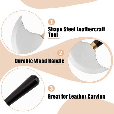Steel Leathercraft Knife TOOL-WH0053-25P-1